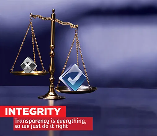 Our values - Integrity